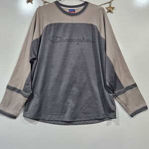 Champion Mens Vintage Hockey Jersey Size Large Spell Out Skater Grunge Gorpcore